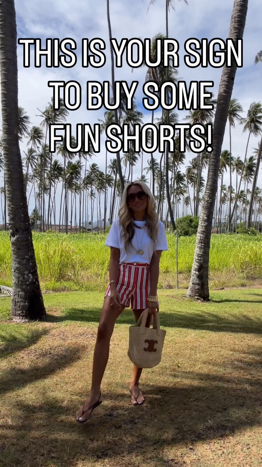 This is your sign. These shorts are affordable, fun, and not too short or long. 🤌🏽♥️

Wearing a size 0 short, xs tee.