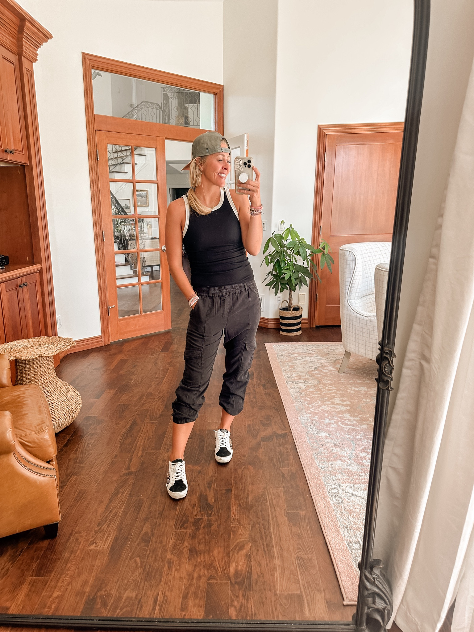 Use SARAHJOY20 for 20% off the pants. Wearing medium!! 

#LTKSaleAlert #LTKFindsUnder50