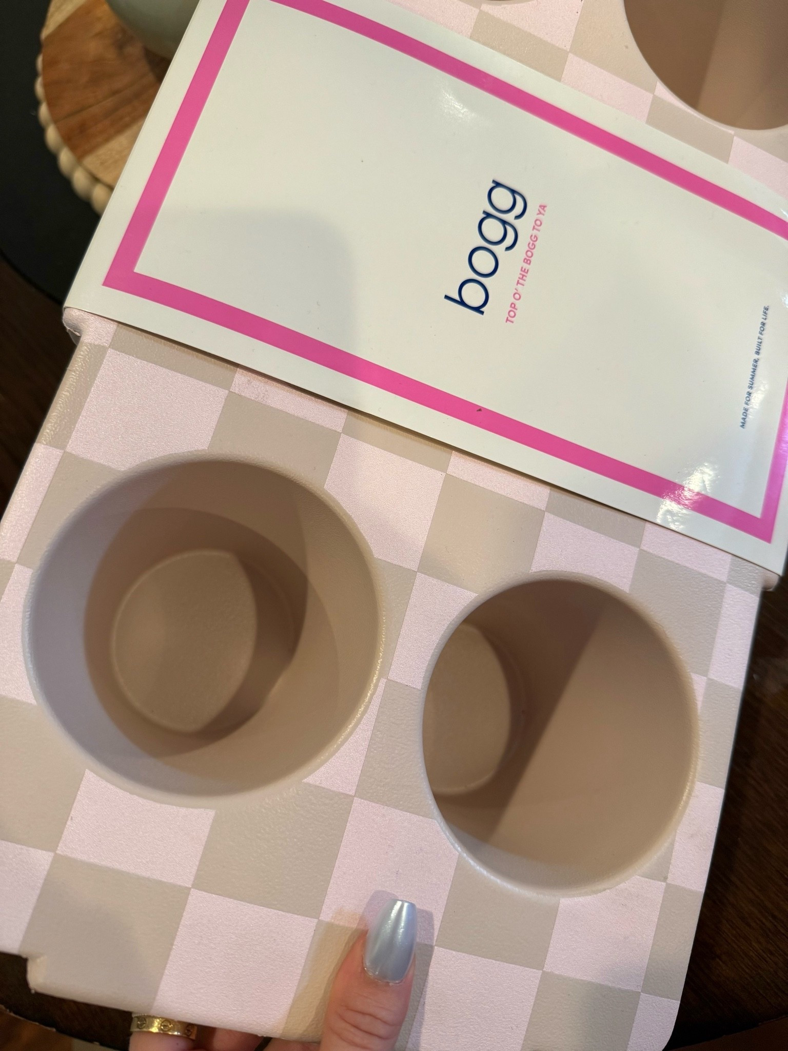 Drink cup holder. Serving tray for bogg nag. Mom nag, pool bag, summer bag.

#LTKmomlife #LTKTravel #LTKKids