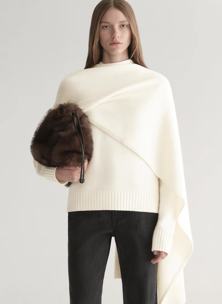 Davin Draped Wool Sweater | A.L.C