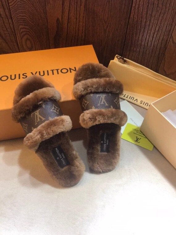 Fur Slippers Mink Fur Gift For Her Valentine's Gifts | Etsy | Etsy (US)