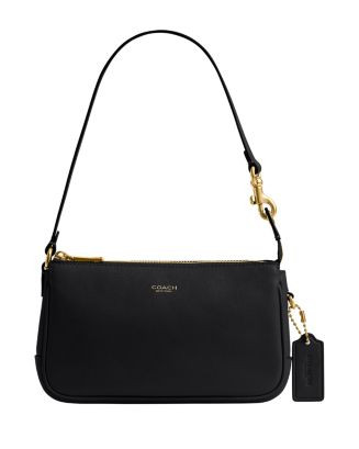 COACH Plaza Mini Black Leather Shoulder Bag | Bloomingdale's Handbags | Bloomingdale's (AU)