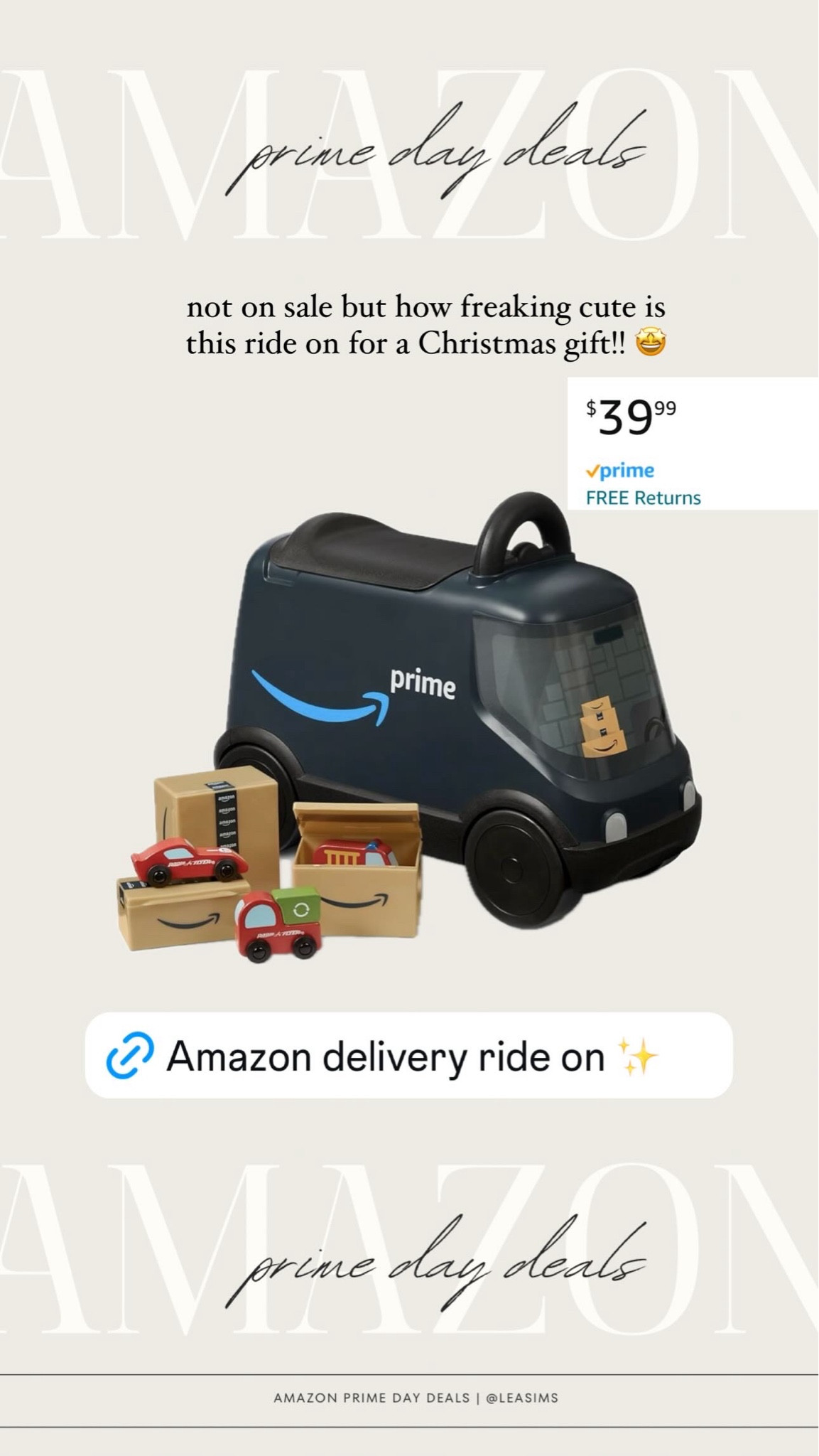 The cutest Amazon delivery ride on for toddlers and little kids! 

#LTKxPrimeDay #LTKGiftGuide #LTKKids