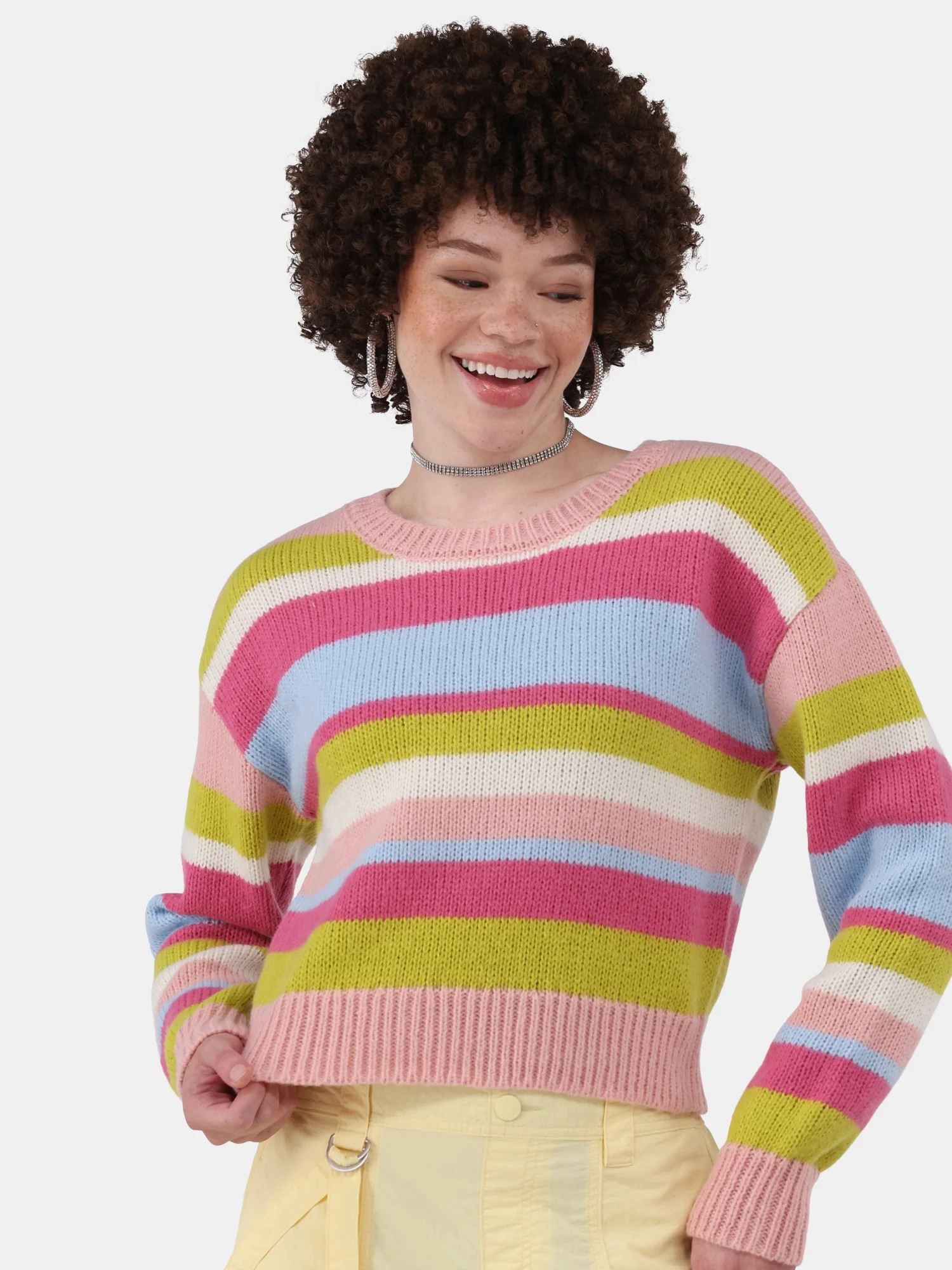 No Boundaries Fashion Sweater, Midweight, Women's, Sizes XXS-XXL | Walmart (US)