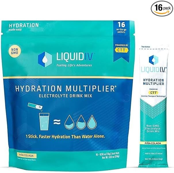 Liquid I.V. Hydration Multiplier - Pina Colada - Hydration Powder Packets | Electrolyte Drink Mix... | Amazon (US)