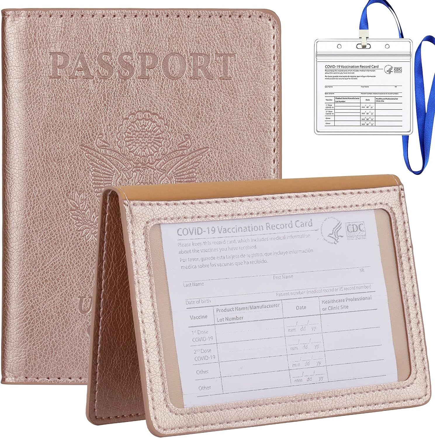 TIGARI Passport Wallets Passport Covers, Passport and Vaccine Card Holder Combo, Ultra Slim Passp... | Amazon (US)