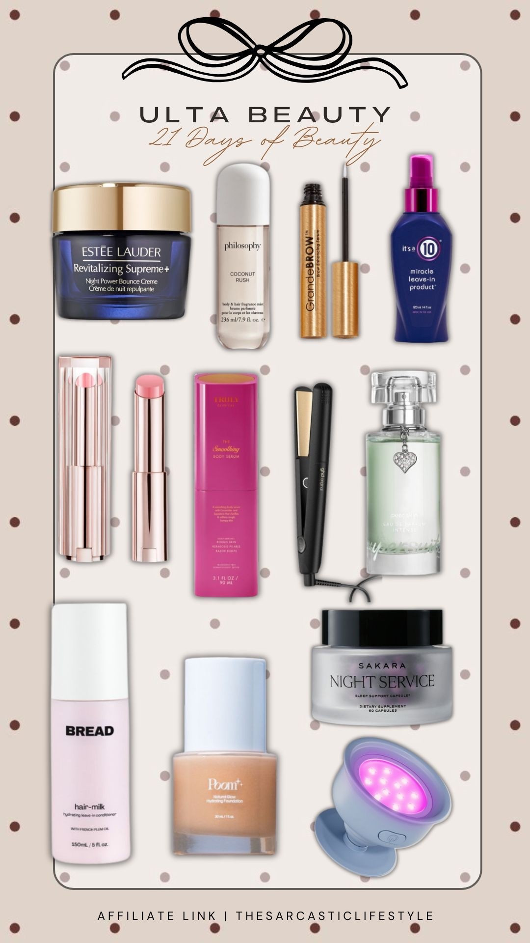 Ulta's 21 days of beauty! Today's 50% off deals!
#21DaysOfBeauty #UIta21DaysOfBeauty
#UltaBeauty #BeautySteals #UltaDeals
#MakeupDeals #SkincareSale #BeautyOnABudget #MakeupFinds #SkincareObsessed #BeautyLovers #SaleAlert #DailyBeautyDeals #BeautyHaul
#GlowingSkin

#LTKSaleAlert #LTKBeauty #LTKgrwm