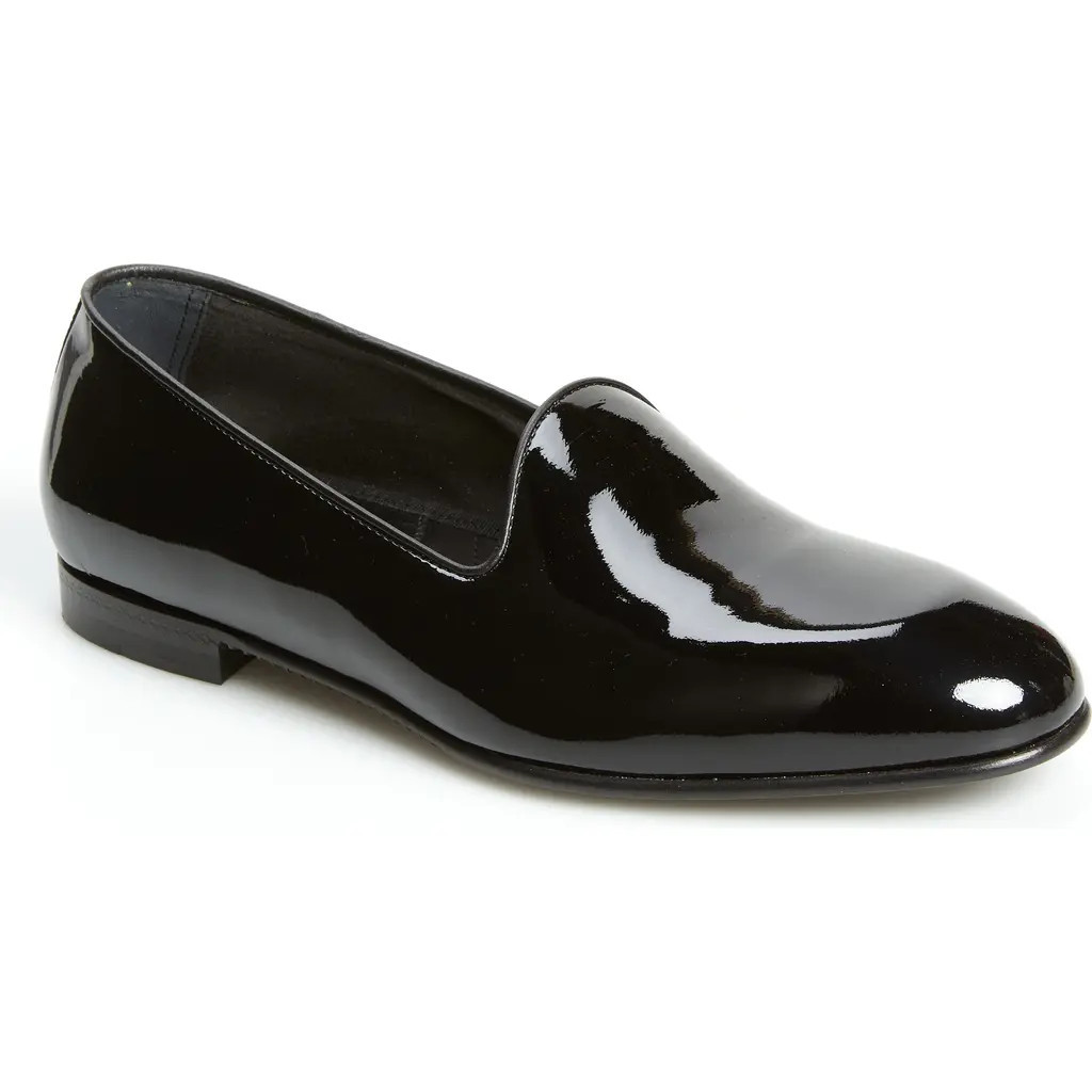 ZEGNA Gala Patent Leather Loafer in Black at Nordstrom, Size 11.5Us | Nordstrom