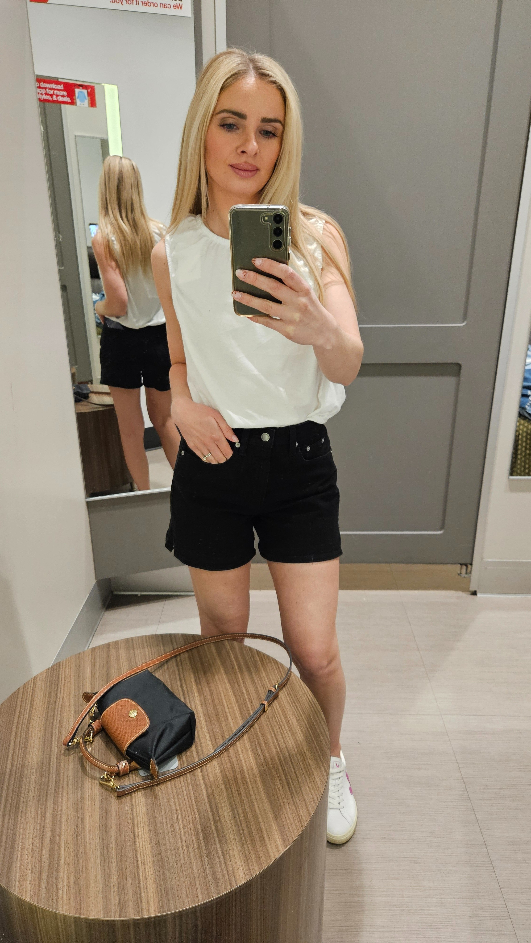 The best mom shorts..I sized up to a 2 for a looser fit. Wearing size XS tank. Fave target finds this week😍

#LTKootd #LTKSeasonal #LTKgrwm