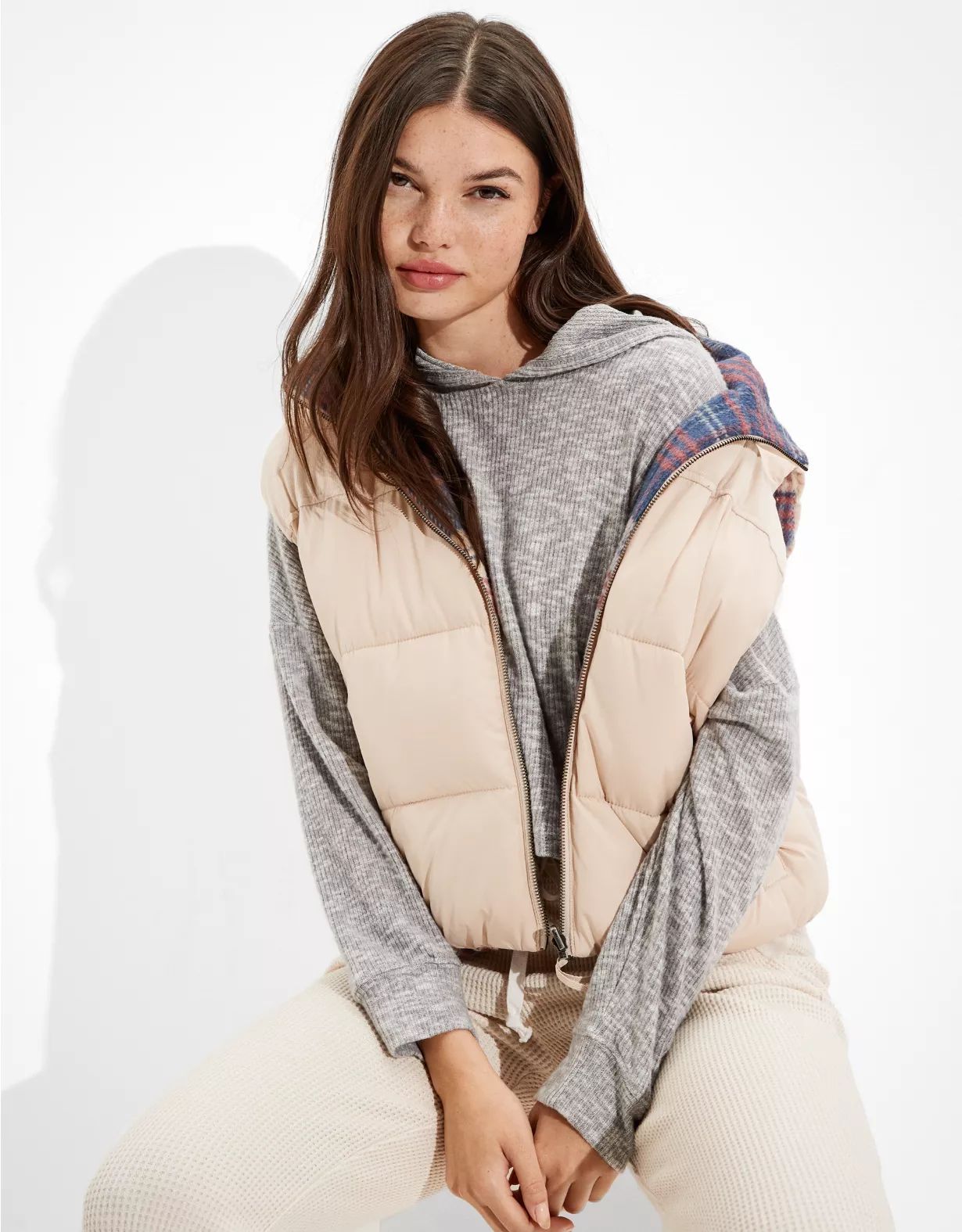 AE Oversized Soft & Sexy Plush Hoodie | American Eagle Outfitters (US & CA)