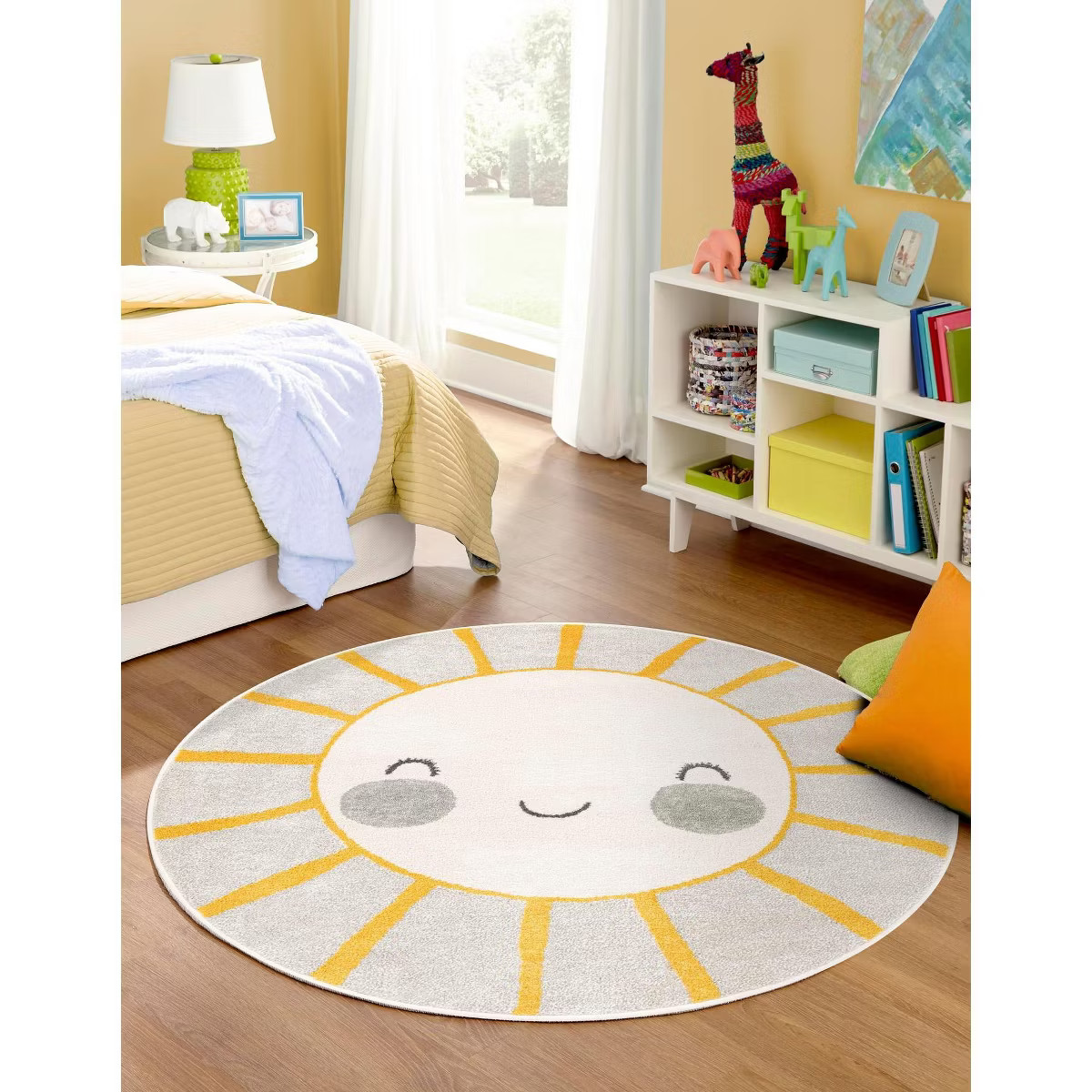 Unique Loom Whimsy Kids Smiling Sunshine Sun Indoor Woven Area Rug | Target