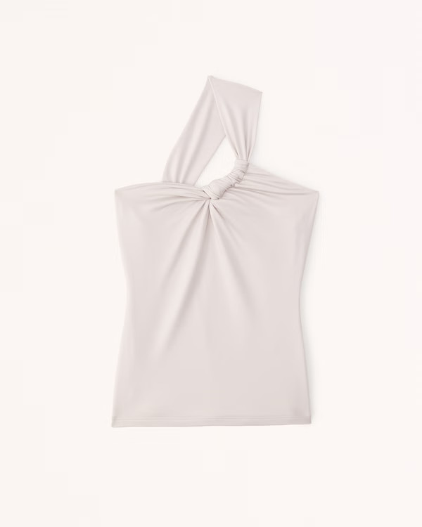 Sleek Seamless Fabric One-Shoulder Twist Top | Abercrombie & Fitch (US)