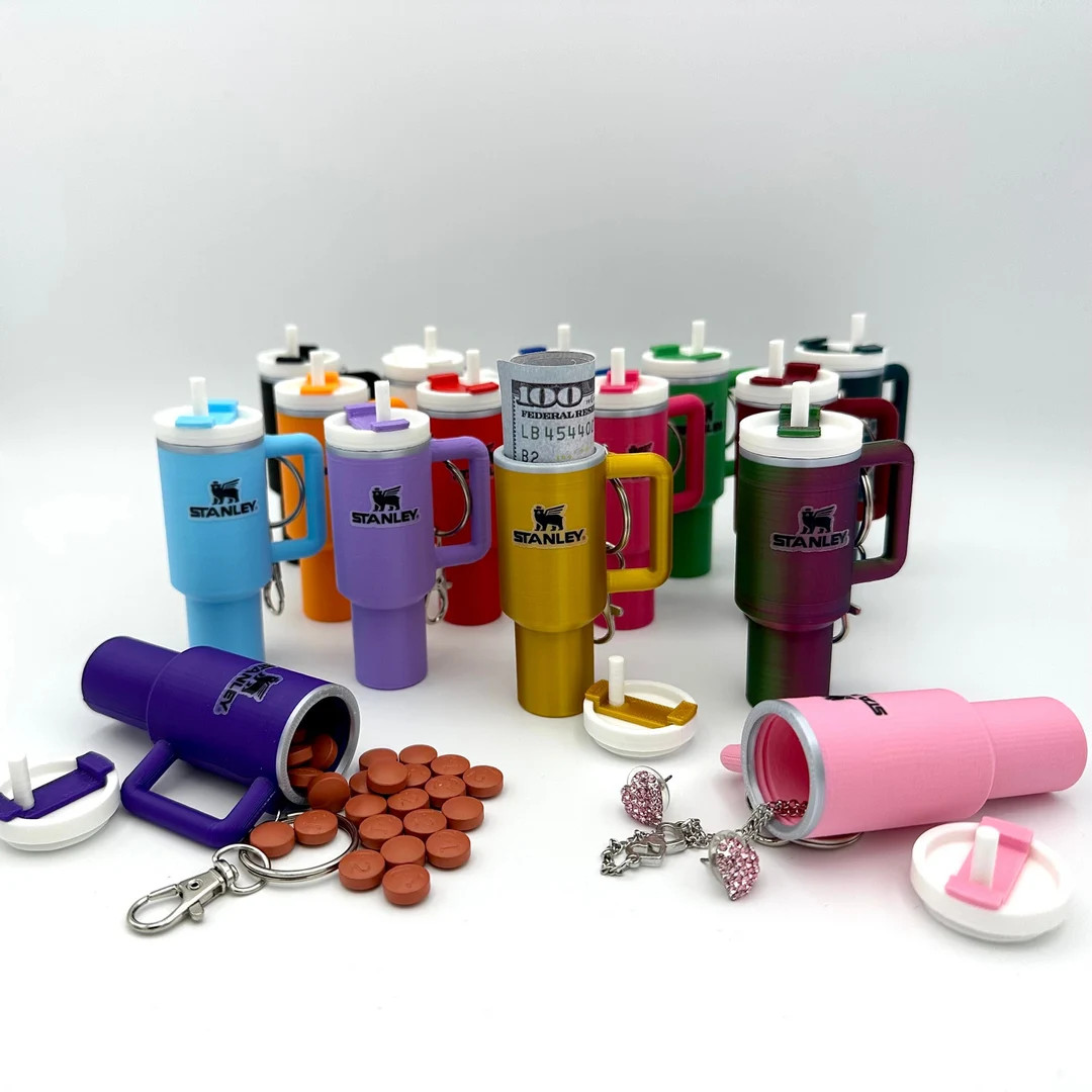 Miniature Stanley Tumbler Keychain Stash - Etsy | Etsy (US)