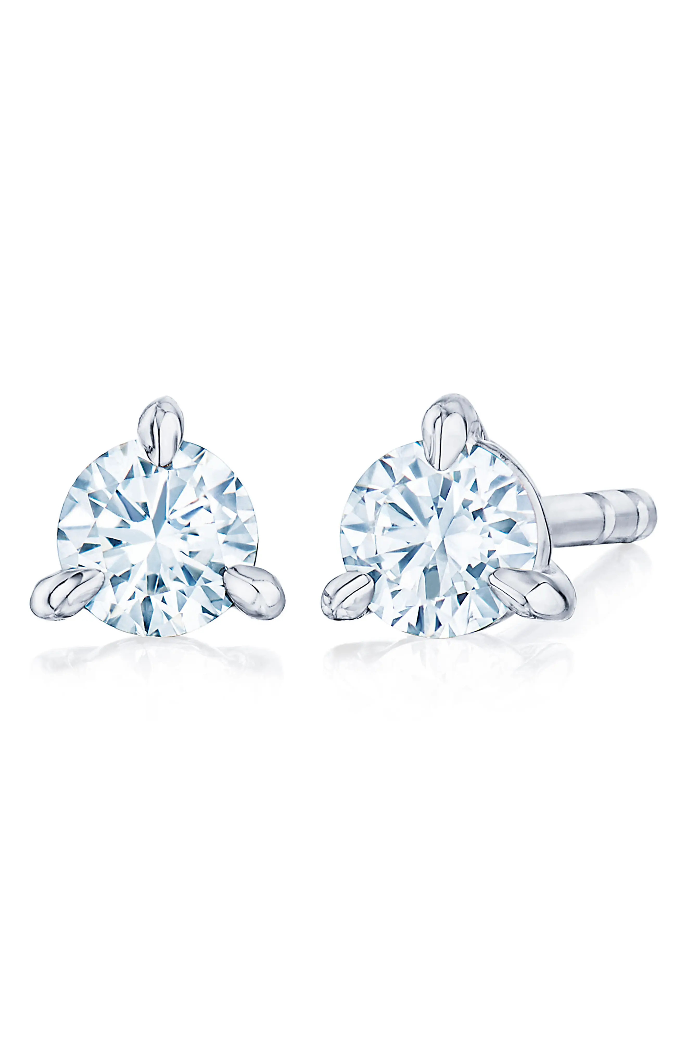 Round Brilliant Cut Diamond & Platinum Stud Earrings - 0.25ct. (Women) | Nordstrom | Nordstrom