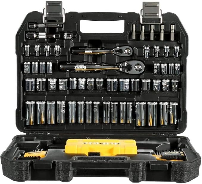 DEWALT Mechanics Tools Kit and Socket Set, 1/4" & 3/8" Drive, SAE, 108-Piece (DWMT73801) | Amazon (US)