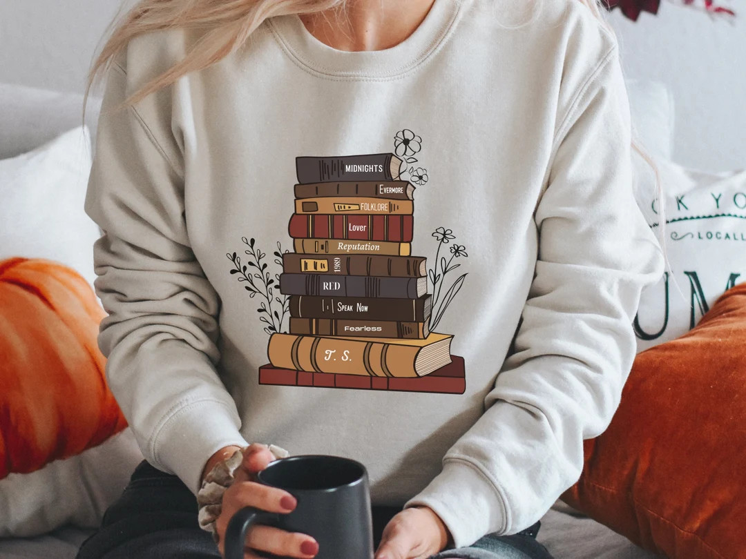 Vintage music books, album as books shirt, music lover shirt, evermore inspired, folklore inspire... | Etsy (US)