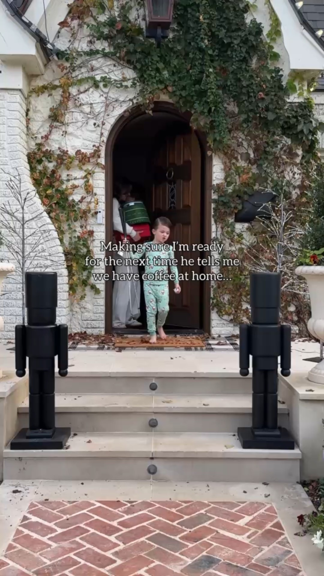 When your husband says you have coffee (or in my case matcha) at home you gotta remind him you have golf balls & grass at home, too.😂

I don’t even think he’ll be mad with the new golf shoes I got him as an early Christmas gift (I’m the worst at waiting to give people their gifts– anyone else!?) & when he sees how cute the kids are in their matching golf PJs.⛳️They have Santa & Mrs. Claus playing golf with elves using candy canes.. soo cute. I loooove. All of this + my set were found via @PGATOURSuperstore. 