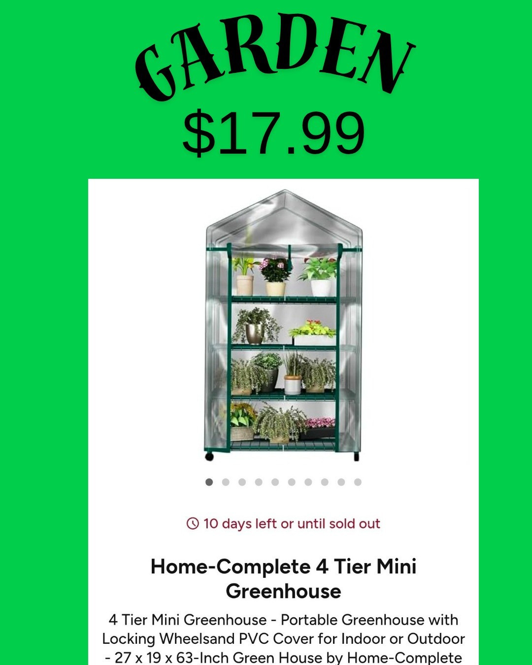 I have been looking for an affordable mini green house to start my seeds and to protect my herbs during the cold weather and I just hit the jackpot. Starting my seeds in January.

#LTKFindsUnder50 #LTKSeasonal #LTKHome