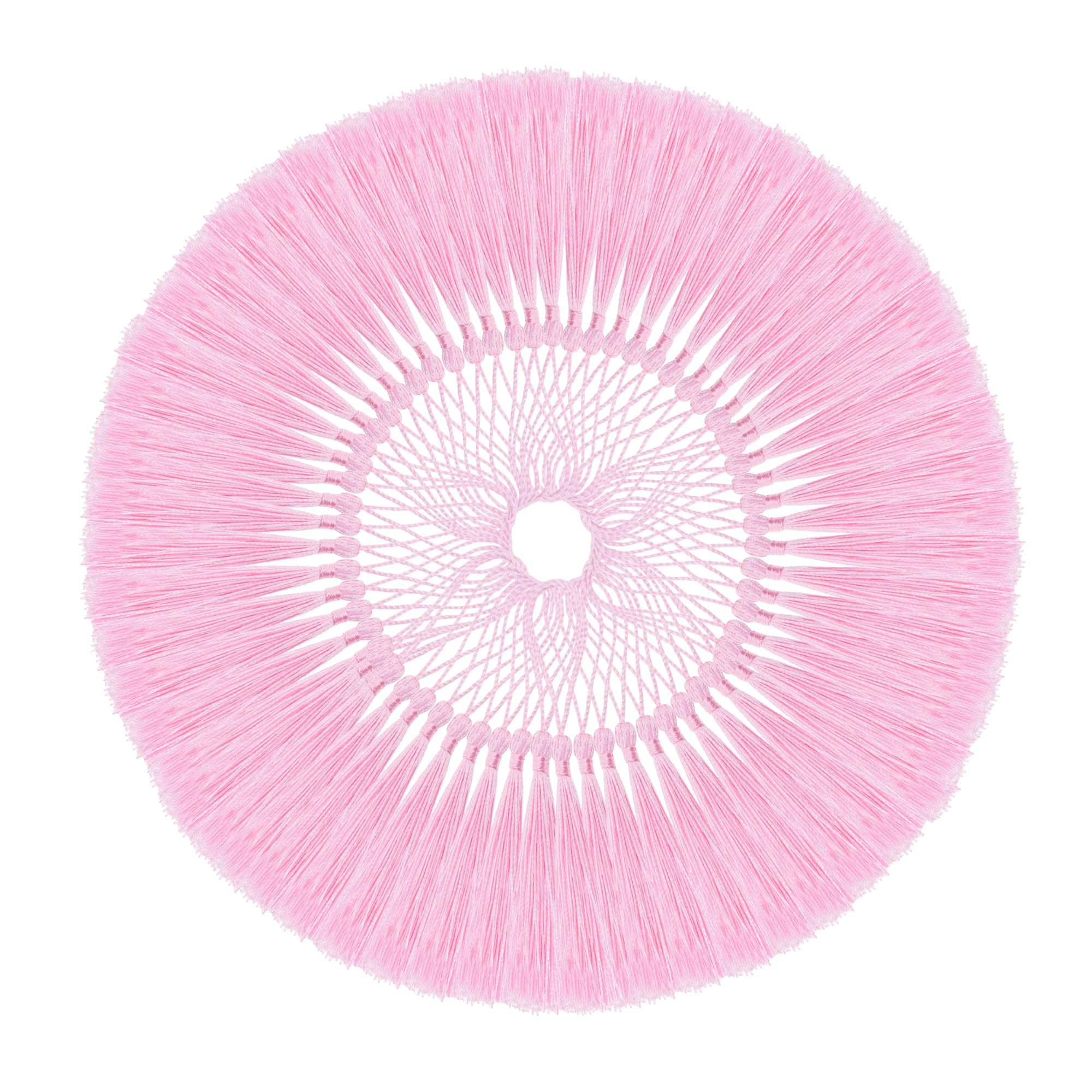 Mandala Crafts Small Light Pink Bookmark Tassels - 100 Bulk Silky Mini Craft Tassels with Loops f... | Amazon (US)