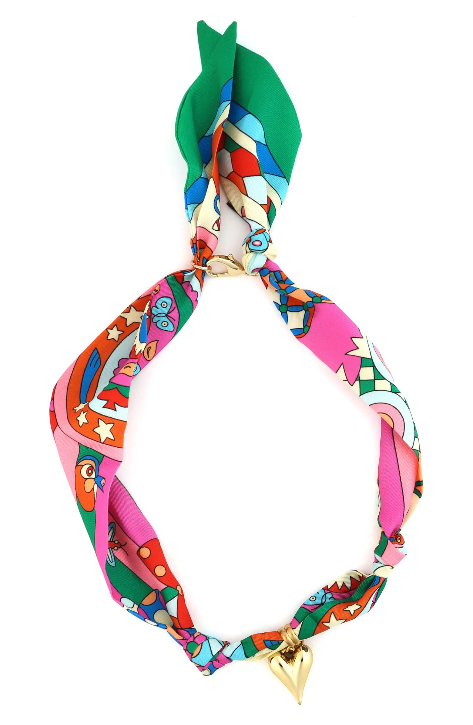 Heart Charm Silk Necklace | Nordstrom