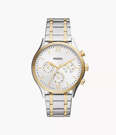 Fenmore Multifunction Two-Tone Stainless Steel Watch | Fossil (US)