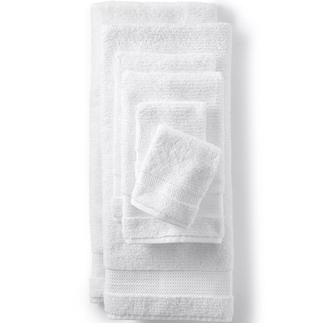 Organic Cotton 6-Piece Towel Set | Lands' End (US)