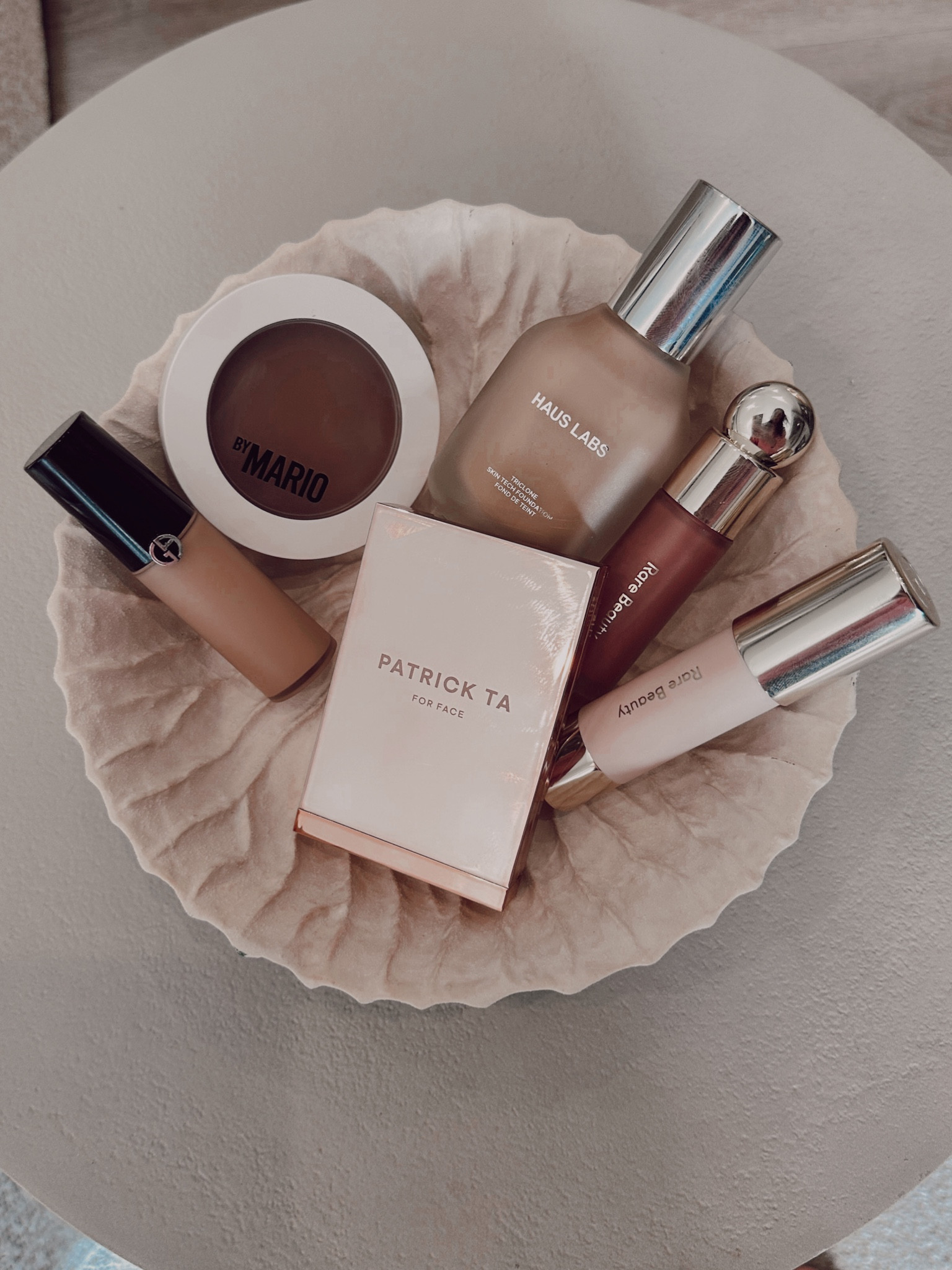 sephora sale finds 
armani concealer color 4
rare beauty warm wishes - always sunny
rare beauty soft pinch blush - encourage 
patrick ta blush - she’s a doll
makeup by mario skin enhancer- medium 
haus labs foundation - color 145 #LTKBeautySale

#LTKsalealert #LTKFind