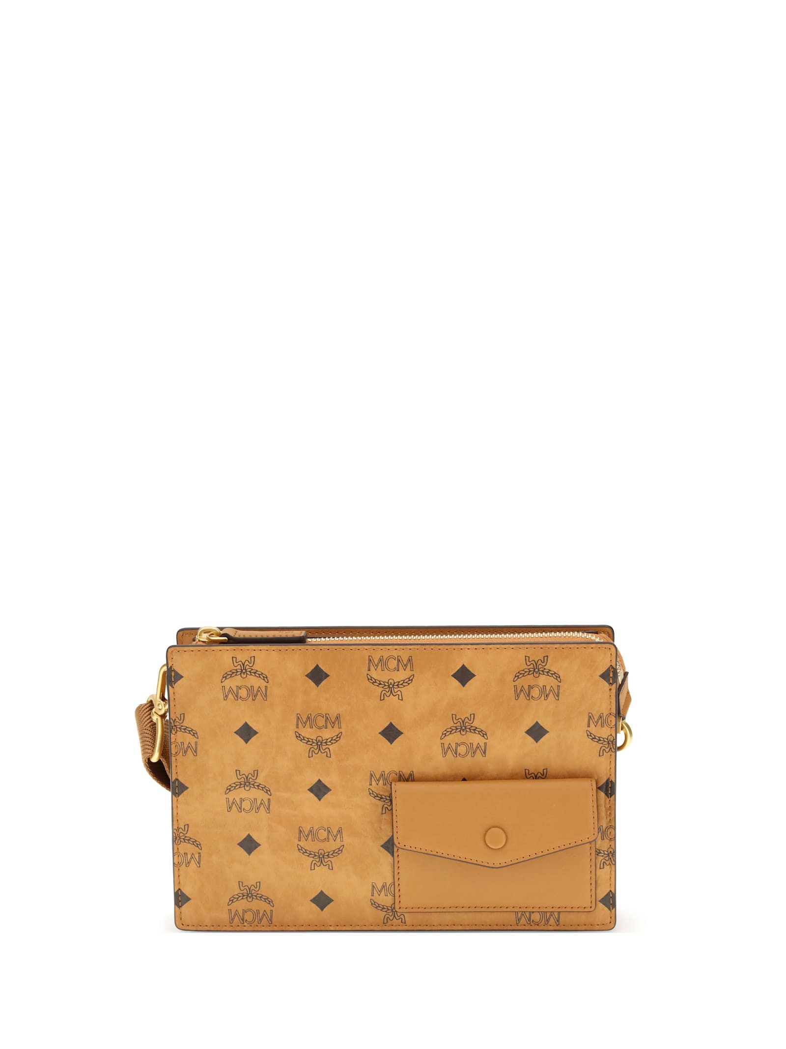 MCM Aren Canvas Shoulder Bag | Italist.com US