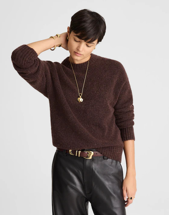 CloudSoft Drop-Shoulder Crewneck Sweater | Madewell