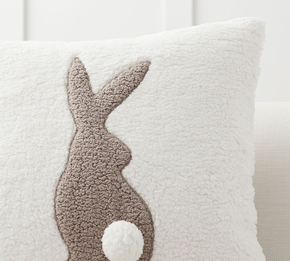 Pom Pom Bunny Sherpa Pillow | Pottery Barn (US)