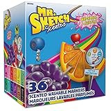 Mr. Sketch Scented Washable Markers, Chisel Tip, Assorted Colours, 36 Count | Amazon (US)