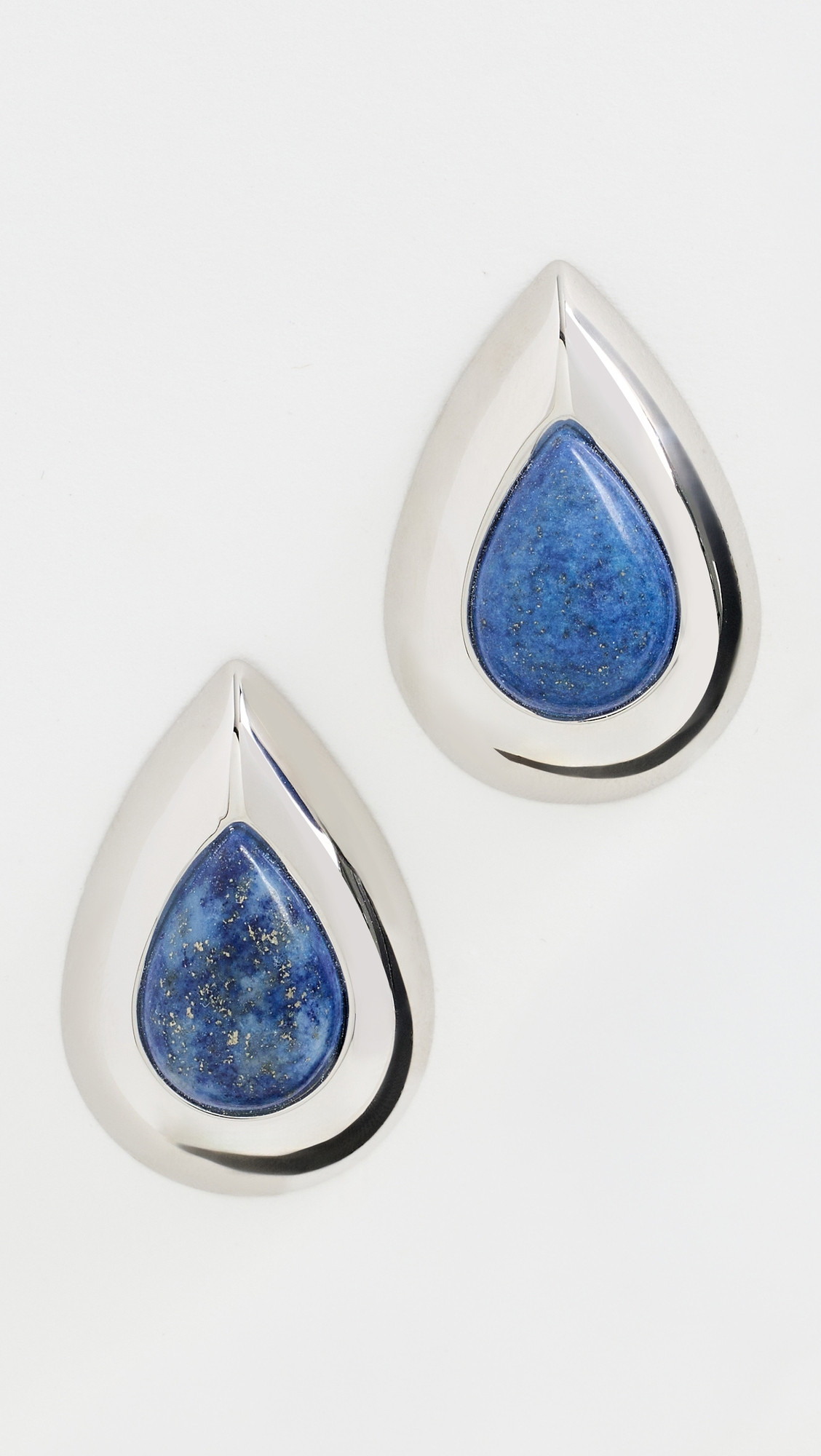 Julietta Vale Earrings Silver/Navy One Size | Shopbop