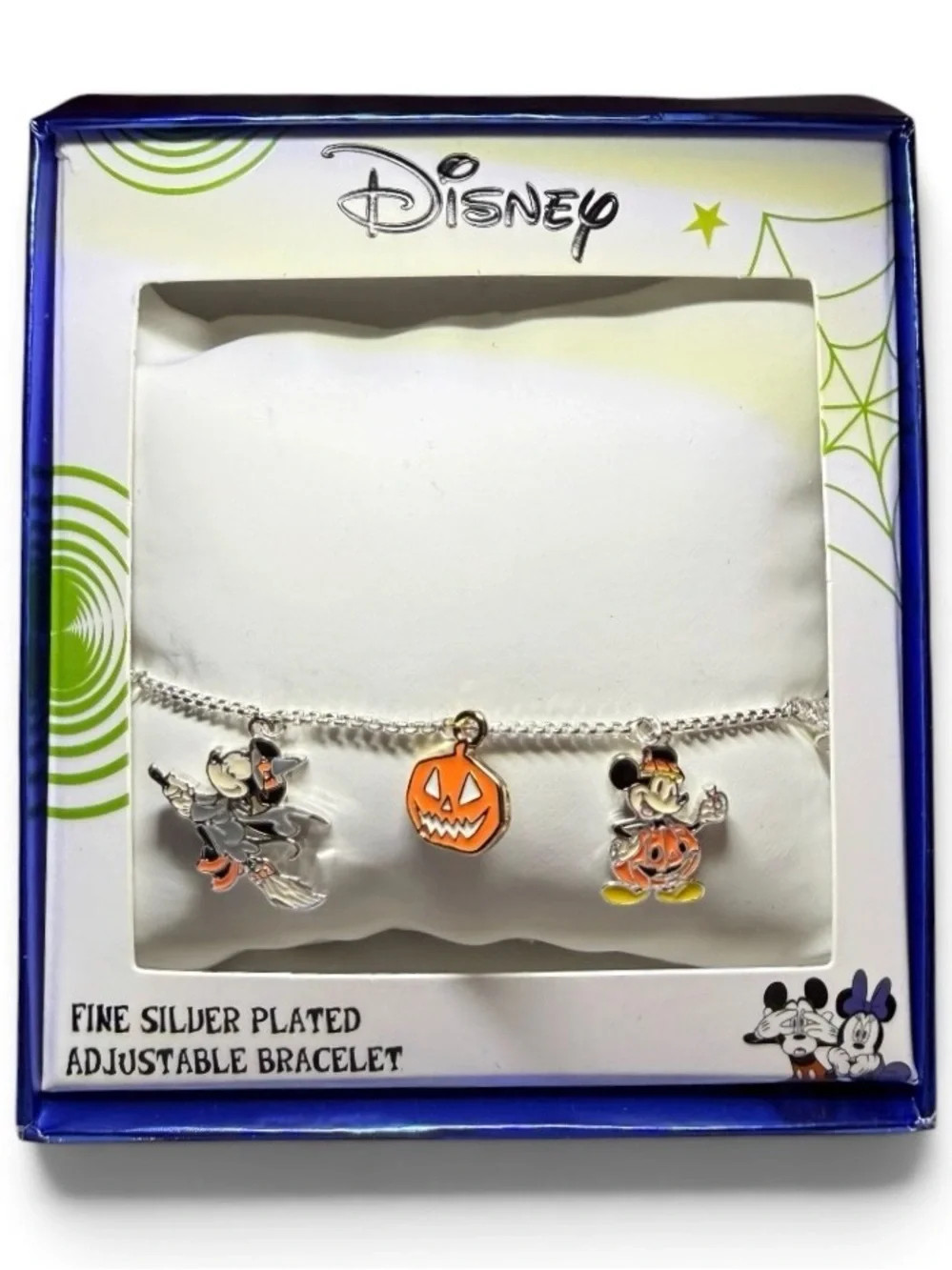 Disney Mickey Minnie Halloween Charm Bracelet Pumpkin Witch NIB | Poshmark