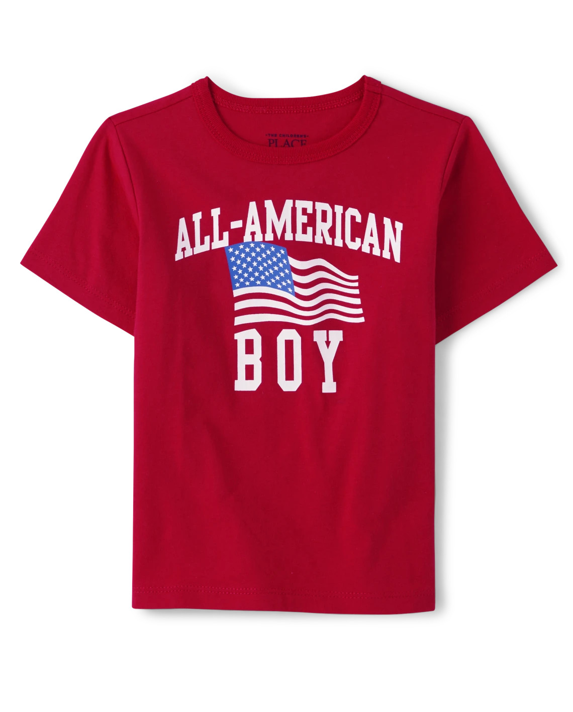 Baby And Toddler Boys Matching Family All-American Boy Graphic Tee - ruby | The Children's Place
