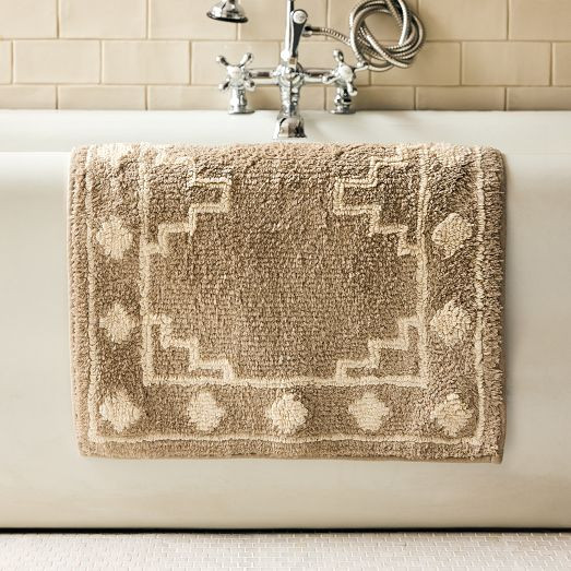 Heirloom Border Bath Mat | West Elm (US)