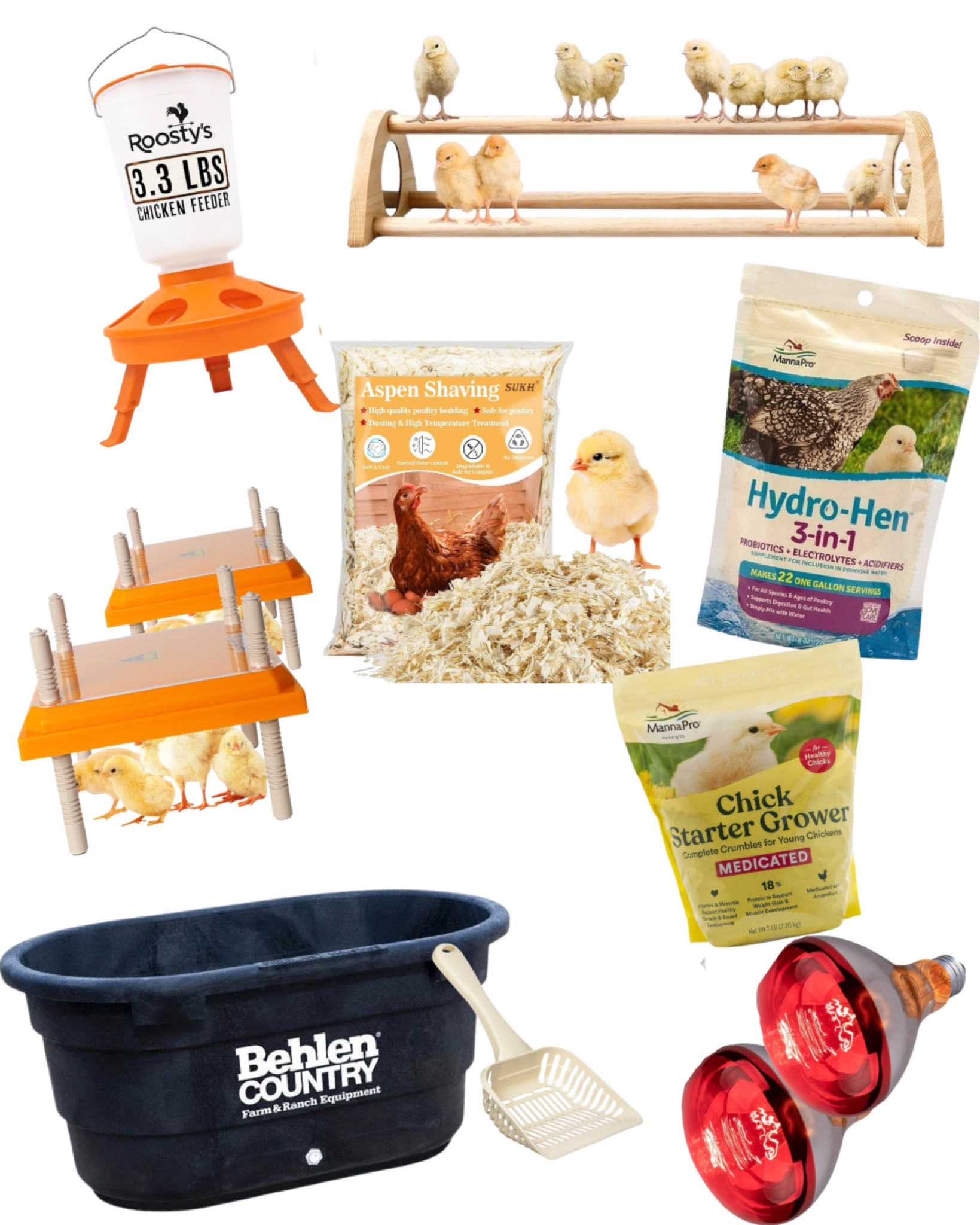 My favorites for my Brooder. Everything linked below. baby chicks. #chickens #homestead #farm