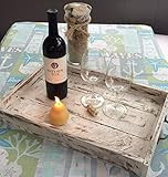 Rustic Serving Tray, Tea Tray, Decorative Serving Trays, Serving Tray, Ottoman Tray, Wooden Tray, Be | Amazon (US)