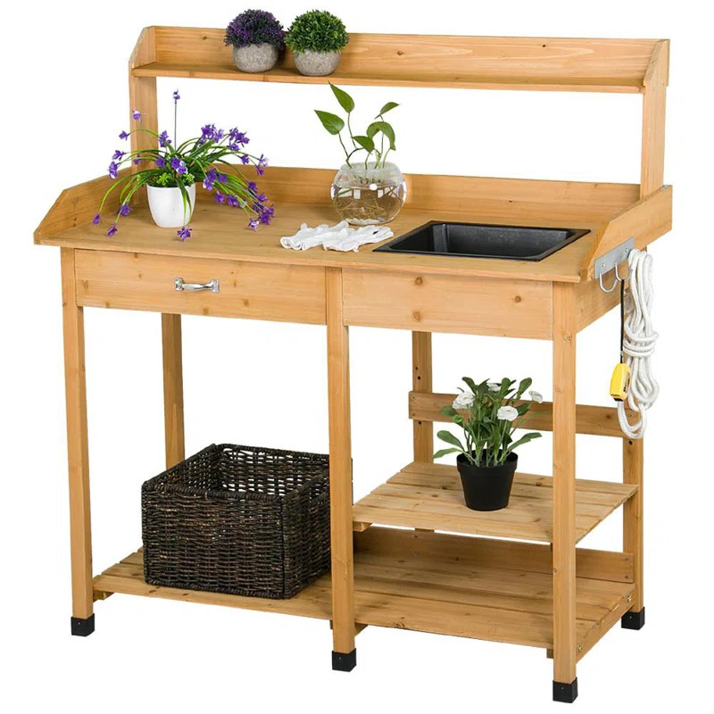 Fir Potting Bench | Wayfair North America
