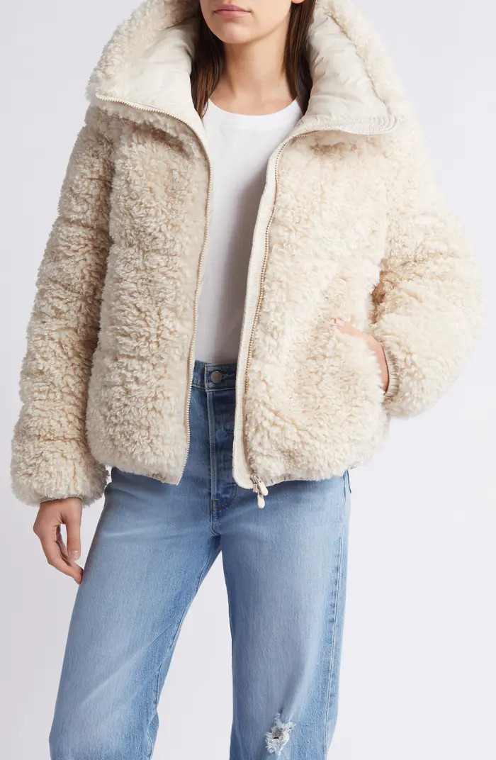 Kennie Insulated Faux Shearling Jacket | Nordstrom
