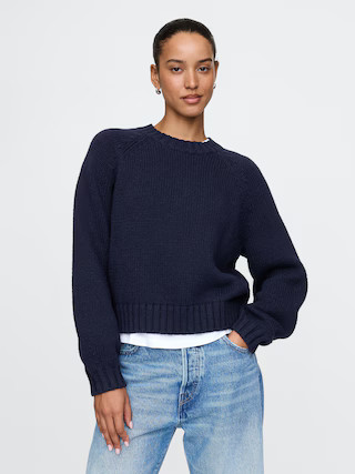 Relaxed Balloon-Sleeve Sweater | Gap (US)