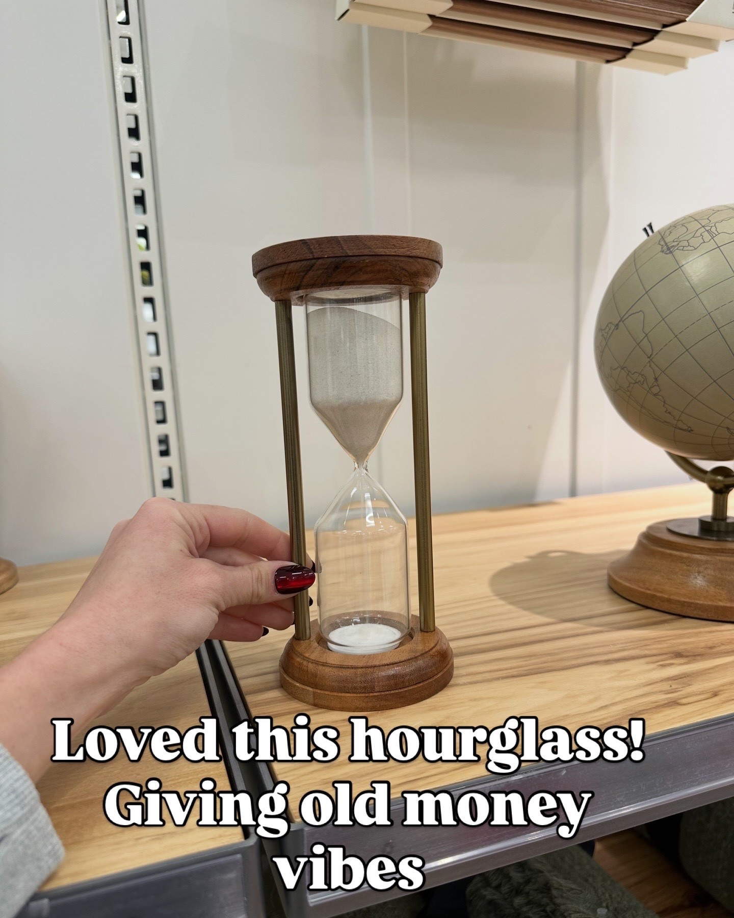 This hourglass is giving old money vibes ! Perfect piece of decor for a shelf or table. Found @Target 

#homedecor

#LTKmomlife #LTKHome #LTKSeasonal