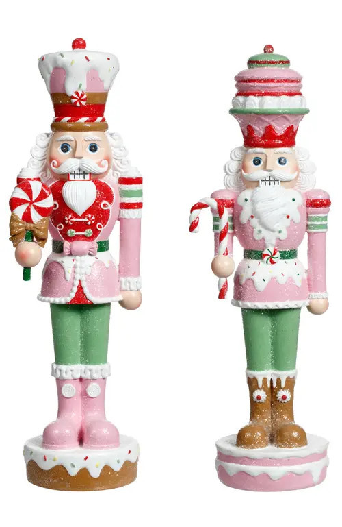 Mark Roberts Peppermint Nutcracker, Set of 2 in Light Pink at Nordstrom | Nordstrom
