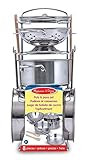 Amazon.com: Melissa & Doug Stainless Steel Pots and Pans Pretend Play Kitchen Set for Kids (8 pcs... | Amazon (US)