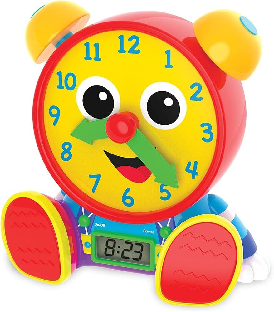The Learning Journey - Telly Jr. Teaching Time Clock - Primary Color - Telling Time Teaching Cloc... | Amazon (US)
