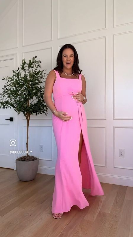 GRWM for my baby shower!!! Couldn’t be more obsessed with this dress! The fit is so perfect and it worked great with a bump! It’s non maternity but it’s super stretchy. Also comes in neutrals & blue!💞🎀 


#LTKshoecrush #LTKwedding #LTKbump