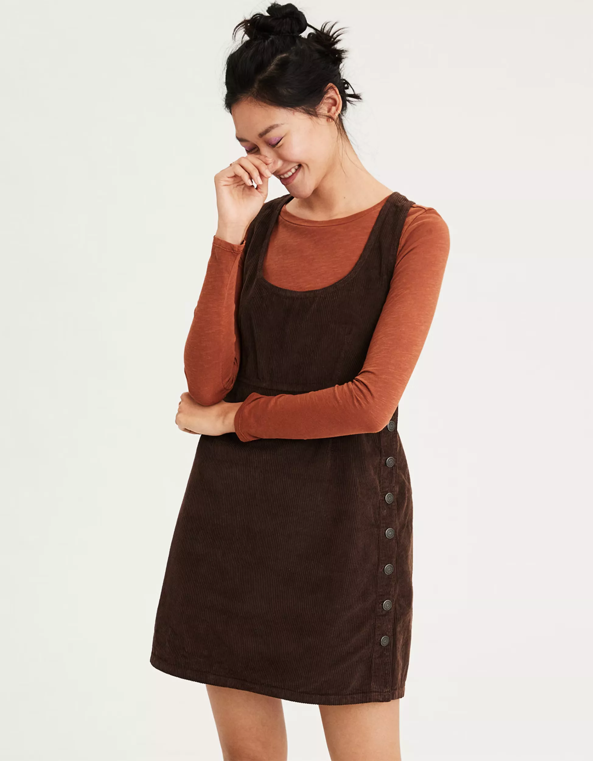 American eagle 2024 corduroy dress