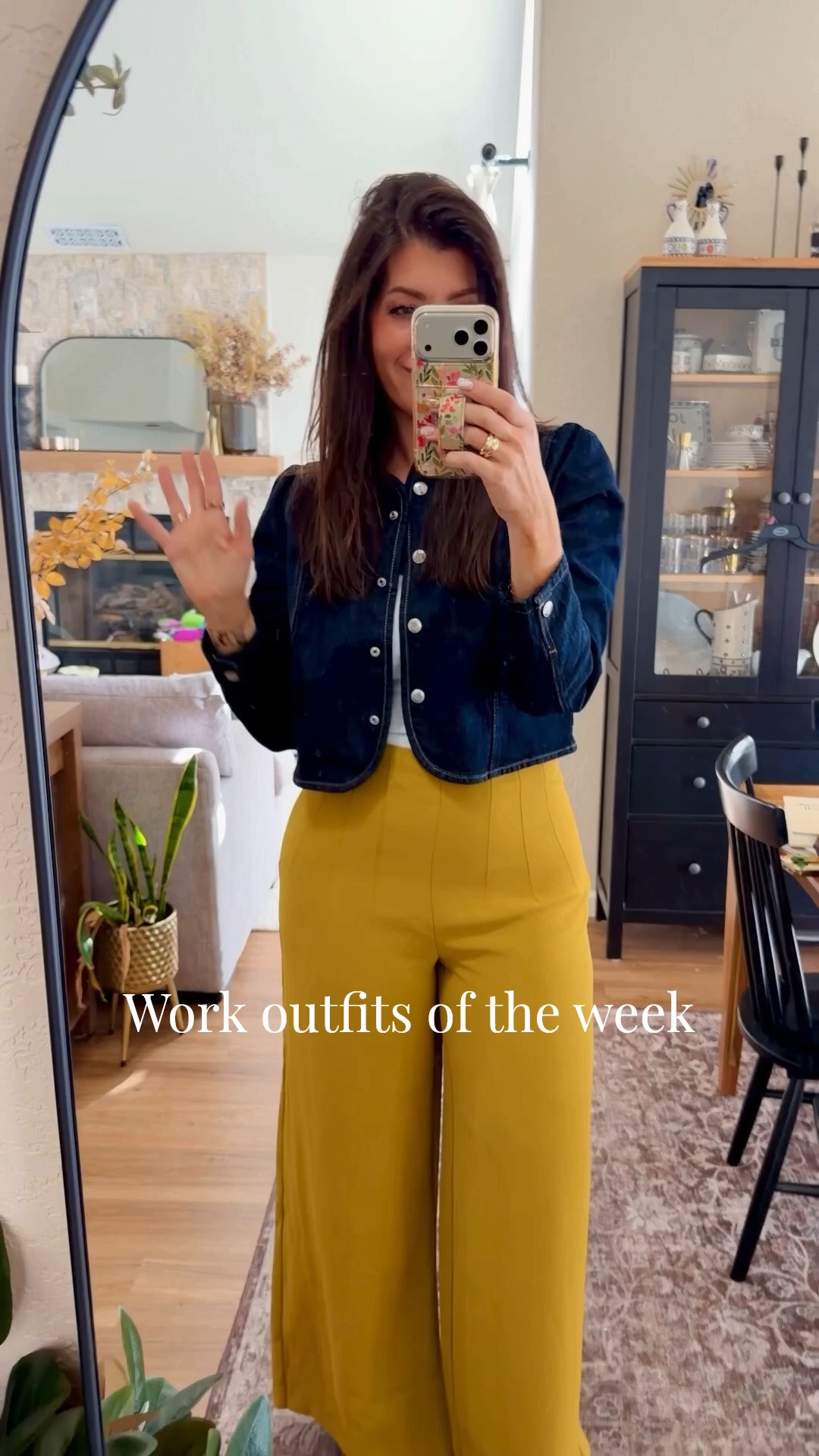 Work outfits of the week
In order: 
Tee: medium
Denim jacket: small
Green pants: 8
Purple dress: medium
Green jacket: medium
White trouser: medium tall (code Meghanxspanx)
White asymmetrical tee: sized down to small
Barrel jeans: 29 long curvy

#LTKMidsize #LTKTall #LTKWorkwear