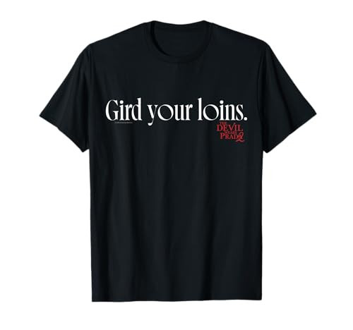 The Devil Wears Prada 2 Gird Your Loins Bold Movie Quote T-Shirt | Amazon (US)