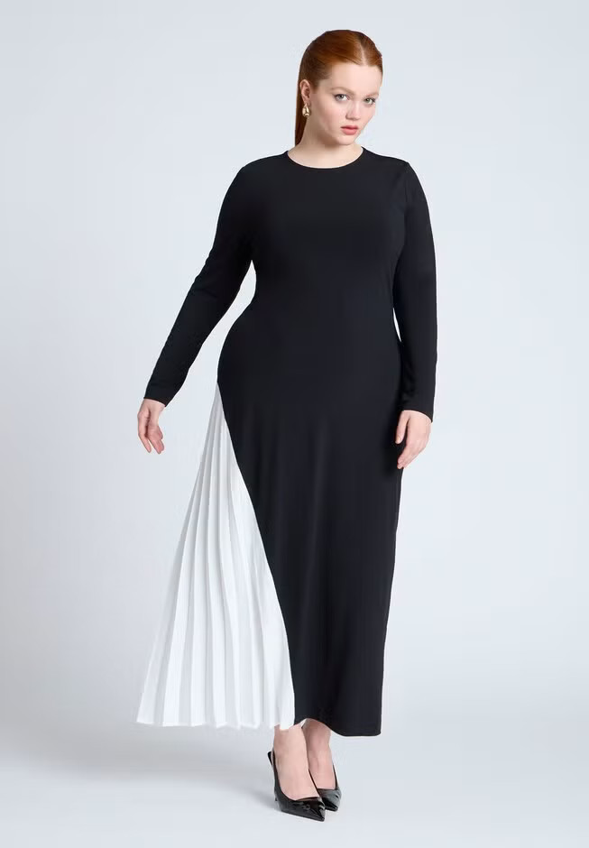 Maxi Dress With Pleat | Eloquii