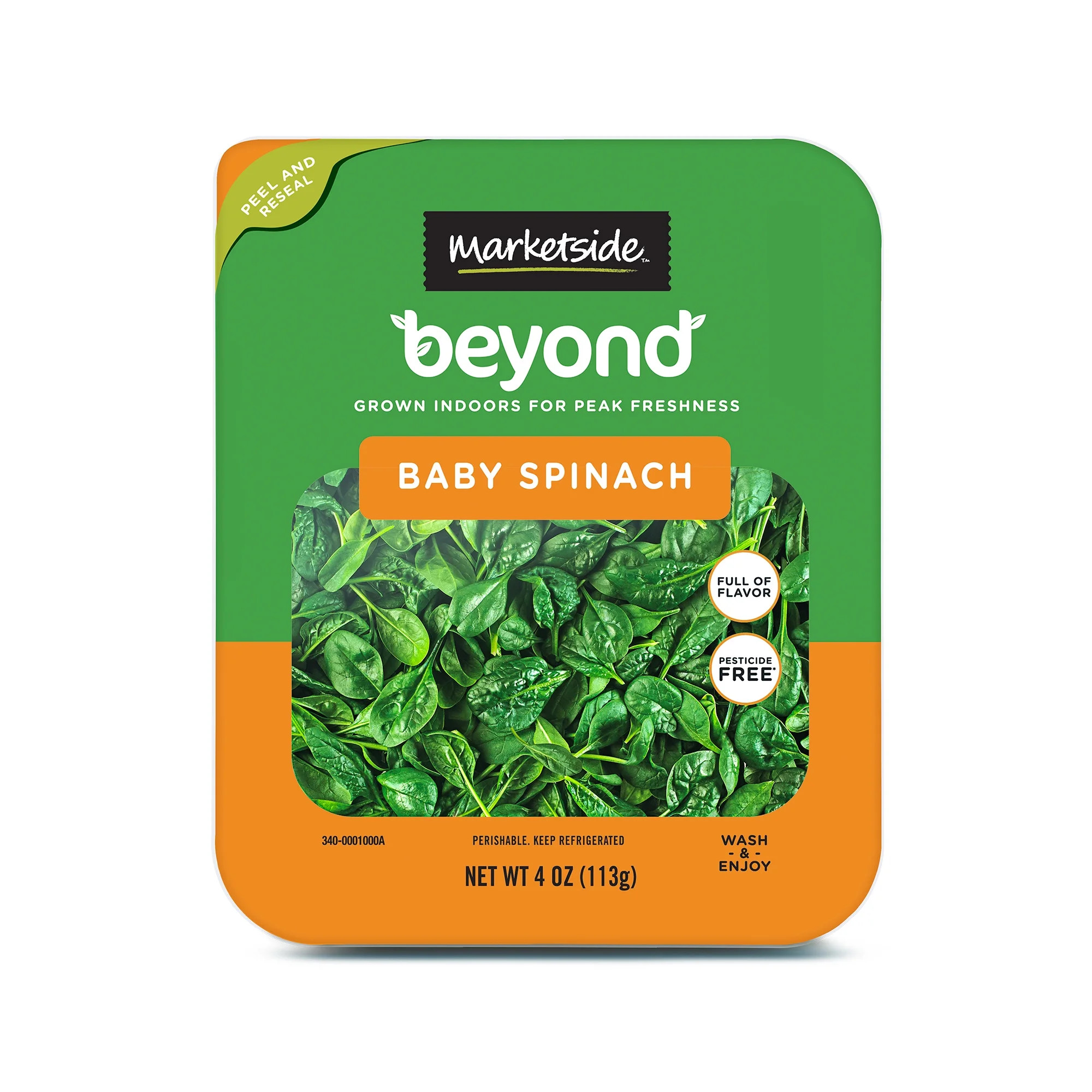 Marketside Beyond Baby Spinach, 4 oz Clam Shell, Fresh | Walmart (US)